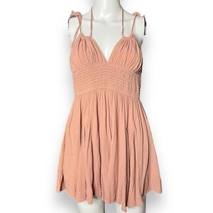 Sharon Collections Boho Flowy Romper Blush Pink Size 6